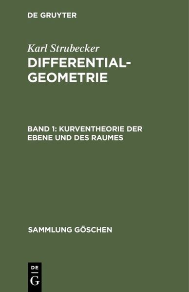 Produktbild: Kurventheorie der Ebene und des Raumes