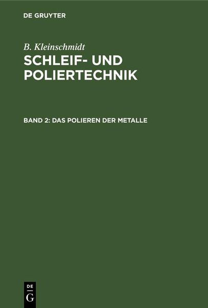 Produktbild: Das Polieren der Metalle