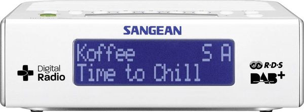 Produktbild: Sangean DCR-89+ Radiowecker DAB+, UKW AUX Wei&szlig;