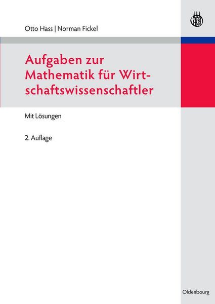 Produktbild: Aufgaben zur Mathematik f&uuml;r Wirtschaftswissenschaftler
