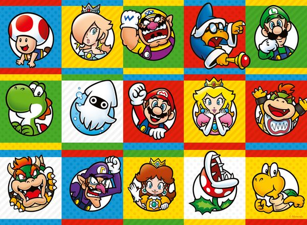 Produktbild: Kinderpuzzle 200 XXL Teile - Nintendo Super Mario - Charakter-Kollektion