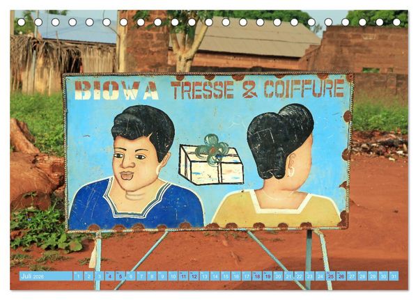 Produktbild: Barbershops in Afrika (Tischkalender 2026 DIN A5 quer), CALVENDO Monatskalender