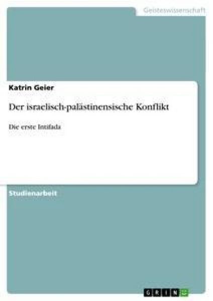Produktbild: Der israelisch-pal&auml;stinensische Konflikt