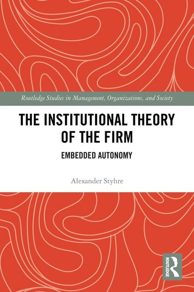 Produktbild: The Institutional Theory of the Firm
