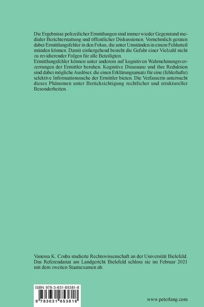 Produktbild: Fehlerquellen im Ermittlungsverfahren &ndash; ein rechtspsychologischer Diskurs