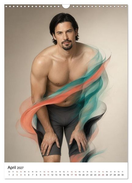 Produktbild: M&auml;nner - im Pinselstrich der Farben (Wandkalender 2027 DIN A3 hoch), CALVENDO Monatskalender