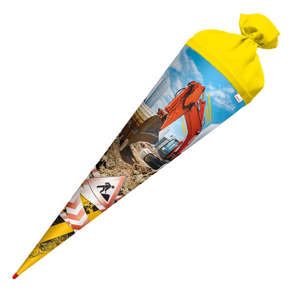 Produktbild: Motivschult&uuml;te, Achtung Bagger, 70cm, Folie