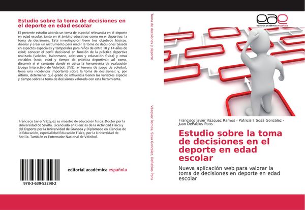 Produktbild: Estudio sobre la toma de decisiones en el deporte en edad escolar