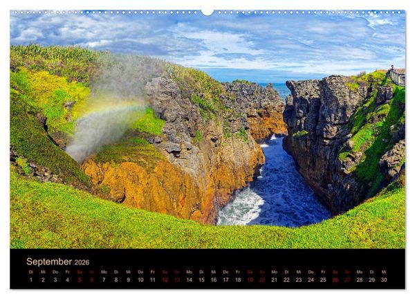 Produktbild: S&uuml;dseetraum Neuseeland (hochwertiger Premium Wandkalender 2026 DIN A2 quer), Kunstdruck in Hochglanz