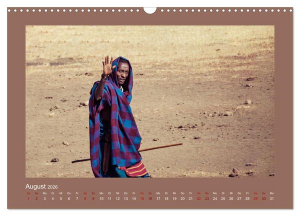 Produktbild: Tansania - Mensch, Tier und Landschaft (Wandkalender 2026 DIN A3 quer), CALVENDO Monatskalender