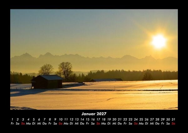 Produktbild: Landschaftskalender 2027 Fotokalender DIN A3