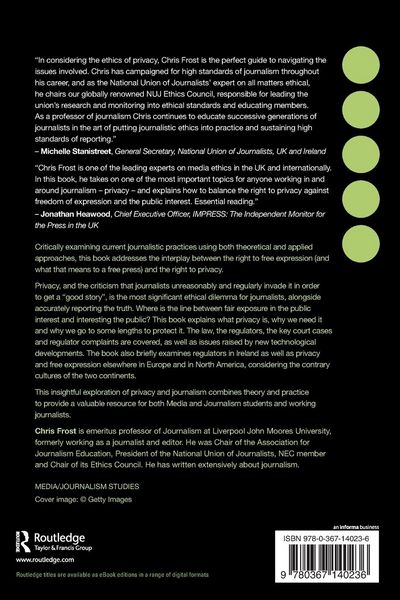 Produktbild: Privacy and the News Media