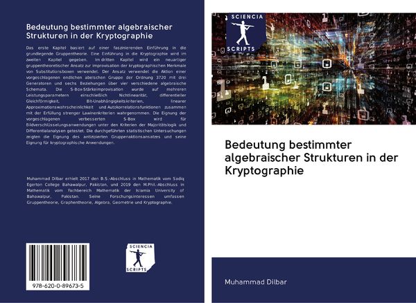 Produktbild: Bedeutung bestimmter algebraischer Strukturen in der Kryptographie