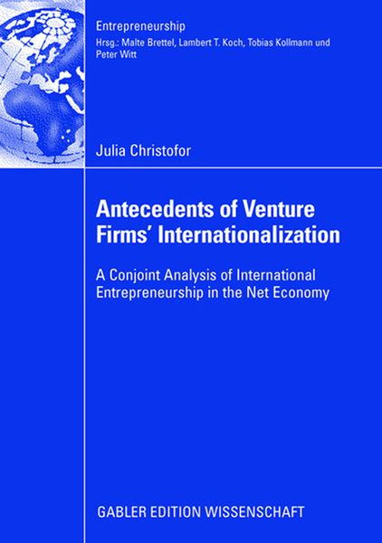 Produktbild: Antecedents of Venture Firms&rsquo; Internationalization