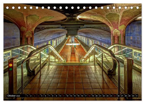 Produktbild: Frankfurt - mit der U-Bahn erfahren (Tischkalender 2026 DIN A5 quer), CALVENDO Monatskalender