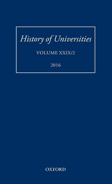 Produktbild: HISTORY OF UNIVERSITIES VOL 29/2 HOU C