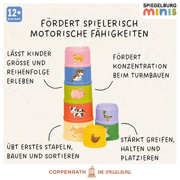 Produktbild: Stapelbecher Bauernhof / Spiegelburg minis