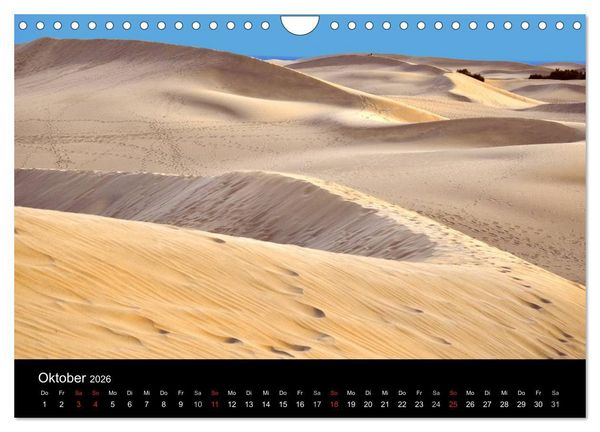 Produktbild: GRAN CANARIA/D&uuml;nen von Maspalomas (Wandkalender 2026 DIN A4 quer), CALVENDO Monatskalender