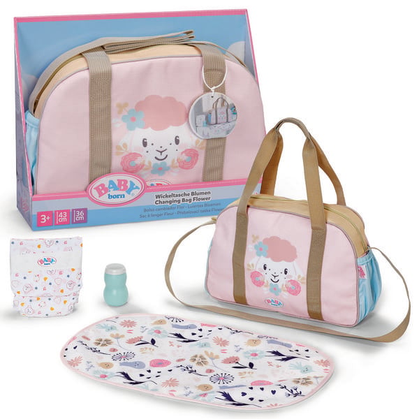 Produktbild: BABY born Wickeltasche Blumen