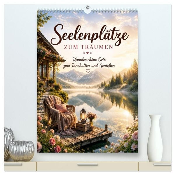 Produktbild: Seelenpl&auml;tze ZUM TR&Auml;UMEN (hochwertiger Premium Wandkalender 2027 DIN A2 hoch), Kunstdruck in Hochglanz