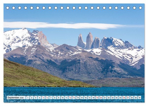 Produktbild: Chile - Facetten landschaftlicher Vielfalt (Tischkalender 2026 DIN A5 quer), CALVENDO Monatskalender