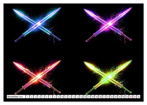 Produktbild: Olympia neu gedacht - Sport als Pop-Art (Wandkalender 2026 DIN A4 quer), CALVENDO Monatskalender