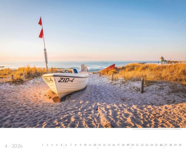 Produktbild: Deutsche Küsten 2026 - Bildkalender XXL 60x50 cm - hochwertiger Wandkalender im Querformat - Landschaftskalender - Wandplaner