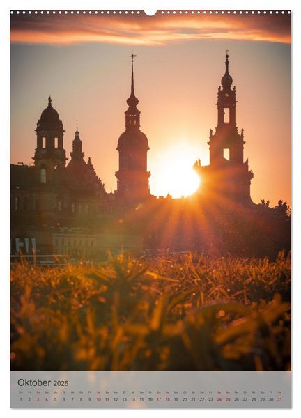 Produktbild: Elbstadt Dresden (Wandkalender 2026 DIN A2 hoch), CALVENDO Monatskalender