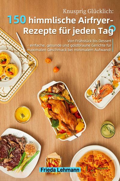 Produktbild: Knusprig Gl&uuml;cklich: 150 himmlische Airfryer-Rezepte f&uuml;r jeden Tag