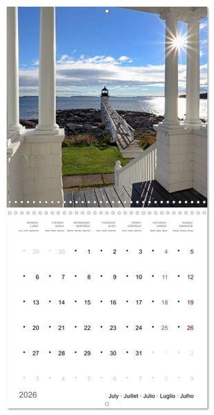 Produktbild: New England - from Rhode Island to Maine (Wall Calendar 2026 12 &times; 12 Inch) CALVENDO 12 Month Wall Calendar