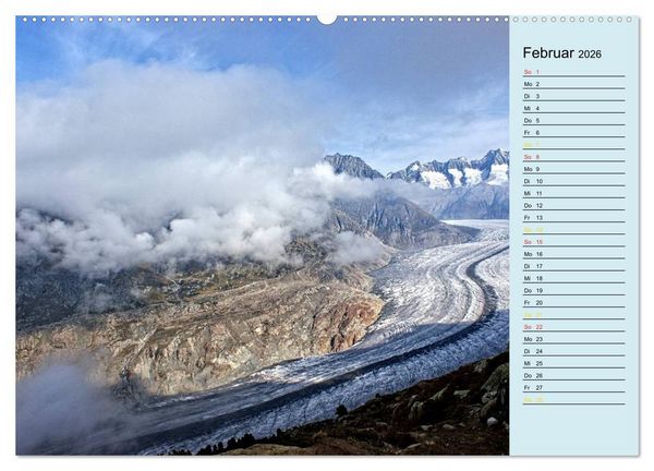 Produktbild: Gr&uuml;ezi . Landschaften in der Schweiz Planer (Wandkalender 2026 DIN A2 quer), CALVENDO Monatskalender