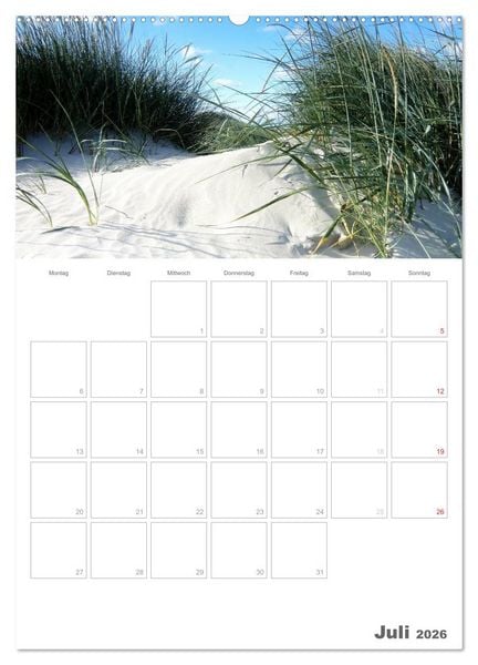 Produktbild: D&auml;nemarks Westk&uuml;ste (Wandkalender 2026 DIN A2 hoch), CALVENDO Monatskalender