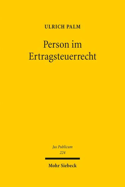 Produktbild: Person im Ertragsteuerrecht
