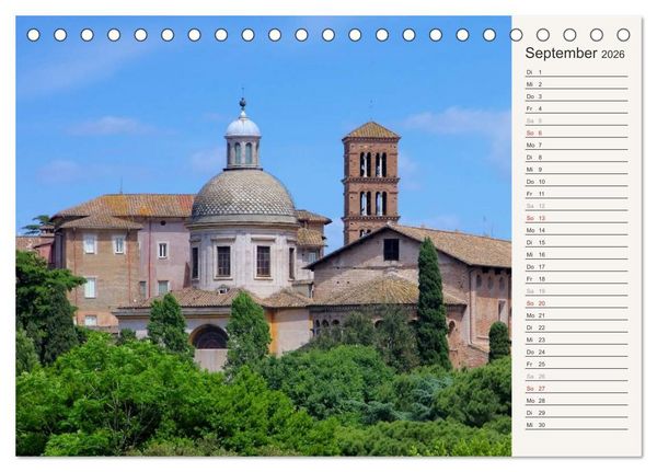 Produktbild: Rom - Die Ewige Stadt (Tischkalender 2026 DIN A5 quer), CALVENDO Monatskalender