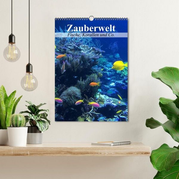 Produktbild: Zauberwelt. Fische, Korallen und Co. (Wandkalender 2026 DIN A3 hoch), CALVENDO Monatskalender