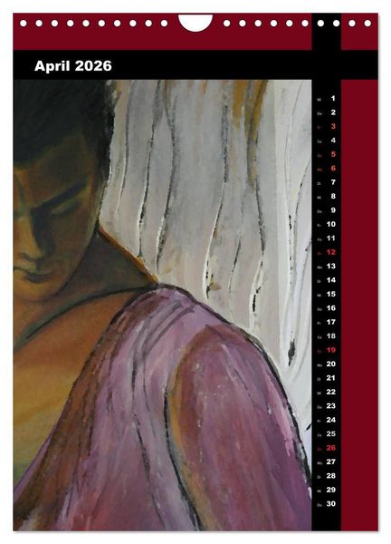 Produktbild: Farbenfrohe Engel (Wandkalender 2026 DIN A4 hoch), CALVENDO Monatskalender