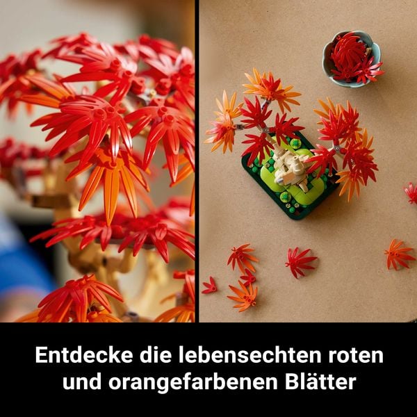Produktbild: LEGO Botanicals 10348 Japanischer Roter Ahorn, Bonsai Baum, DIY Set