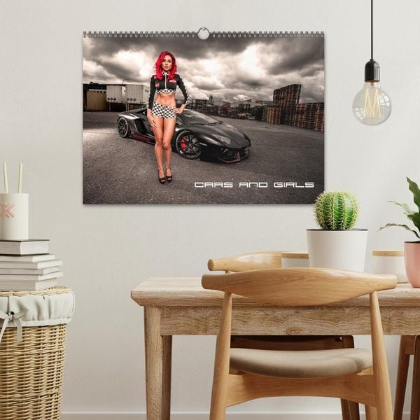 Produktbild: Cars and Girls (Wandkalender 2026 DIN A3 quer), CALVENDO Monatskalender