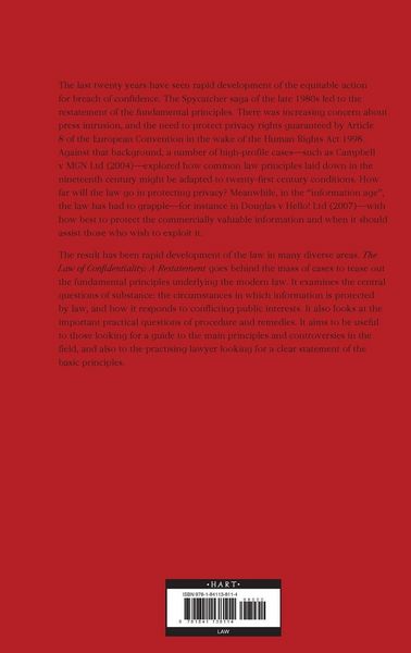 Produktbild: The Law of Confidentiality