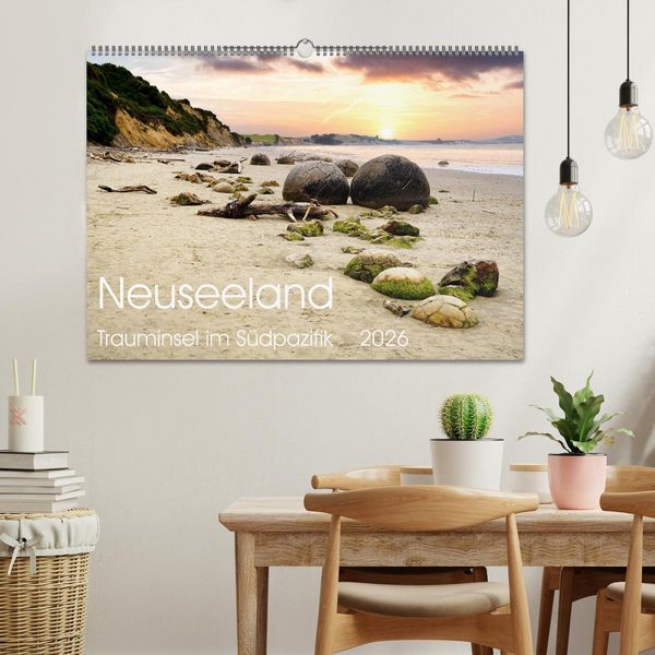 Produktbild: Neuseeland Trauminsel im S&uuml;dpazifik (Wandkalender 2026 DIN A2 quer), CALVENDO Monatskalender