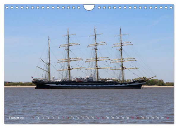 Produktbild: Segelschiffe auf der Elbe (Wandkalender 2026 DIN A4 quer), CALVENDO Monatskalender