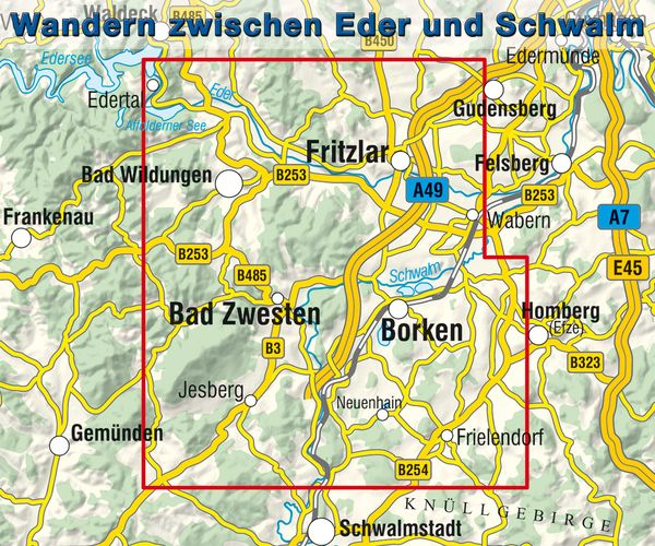 Produktbild: Wandern und Radwandern zwischen Eder und Schwalm