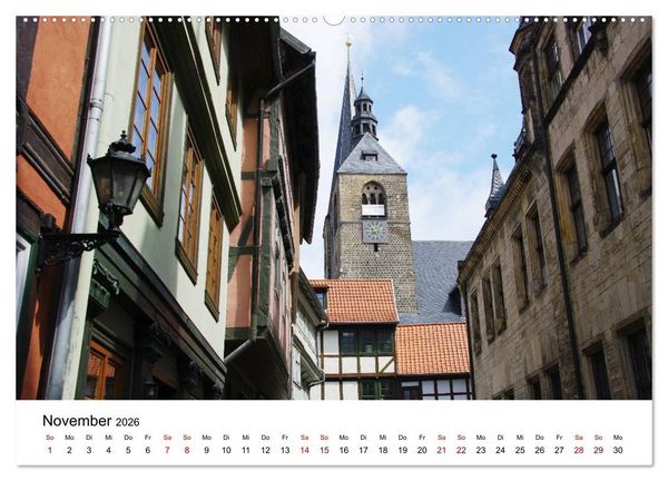 Produktbild: Weltkulturerbe Quedlinburg (hochwertiger Premium Wandkalender 2026 DIN A2 quer), Kunstdruck in Hochglanz