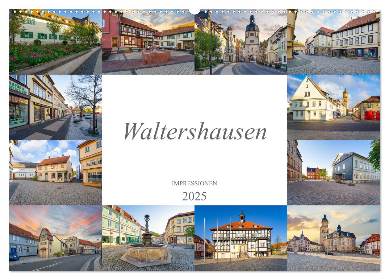 Waltershausen Impressionen (Wandkalender 2025 DIN A2 quer), CALVENDO Monatskalender