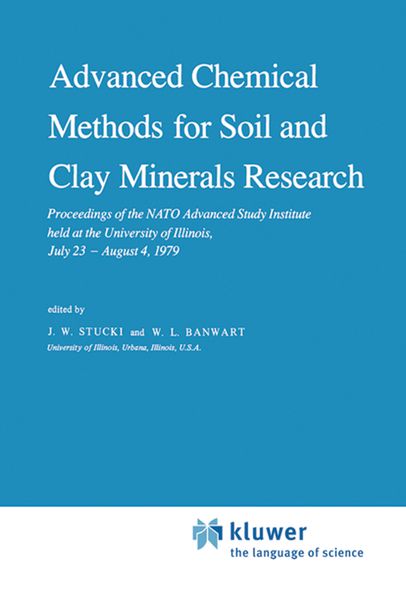 Produktbild: Advanced Chemical Methods for Soil and Clay Minerals Research