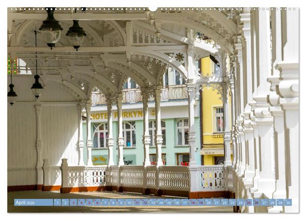Produktbild: Karlovy Vary - Stadt der heilenden Quellen (Wandkalender 2026 DIN A2 quer), CALVENDO Monatskalender