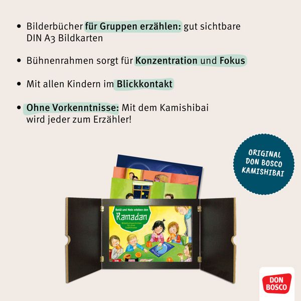 Produktbild: Bet&uuml;l und Nele feiern Erntedank. Kamishibai Bildkartenset.