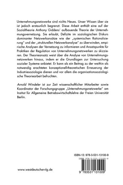 Produktbild: Unternehmungsnetzwerke