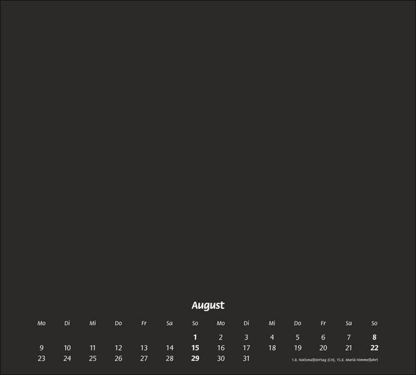 Produktbild: times&more Bastelkalender schwarz 2027