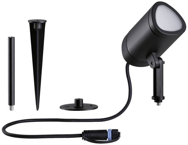 Produktbild: Paulmann 94849 Beleuchtungssystem Plug & Shine LED-Gartenstrahler LED 6.5W RGBW Anthrazit